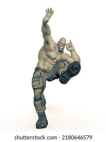 Super Soldier Is Dancing, 3d Illustration