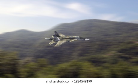 Super Sonic Fighter Jet. 3d Illustration