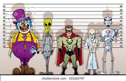 Super Villain Lineup		