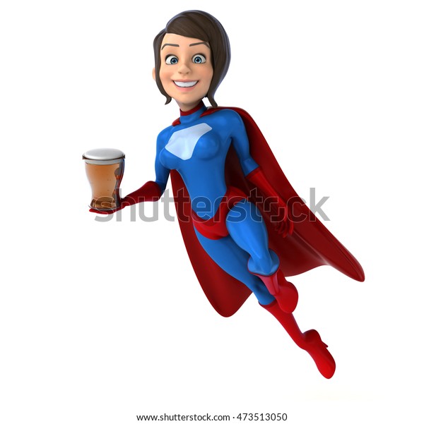 Super Woman Illustration De Stock