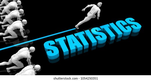 Superior Statistics Concept with Competitive Advantage 3D Render