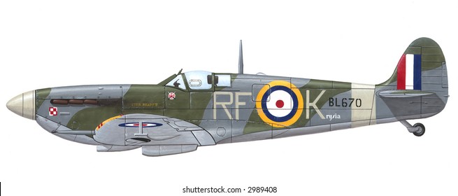 Supermarine Spitfire Mk. VB Historic Ww2 British Fighter