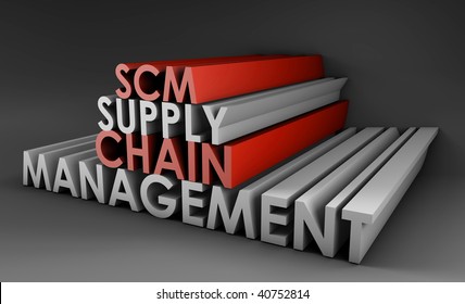 Supply Chain Management SCM Industry In 3d