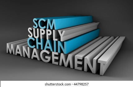 Supply Chain Management Scm Industry 3d Stock Illustration 44798257 ...