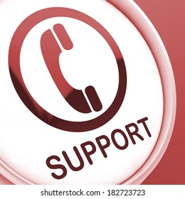 Support Button Showing Call For Advice