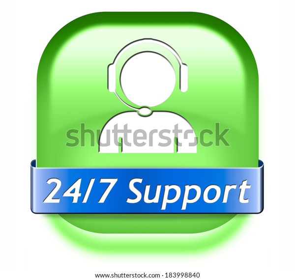 Support Desk Icon 247 Help Desk Stock Illustration 183998840