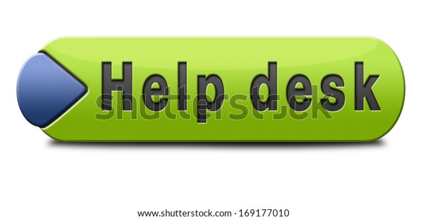 Support Desk Icon Help Desk Button Stockillustration 169177010