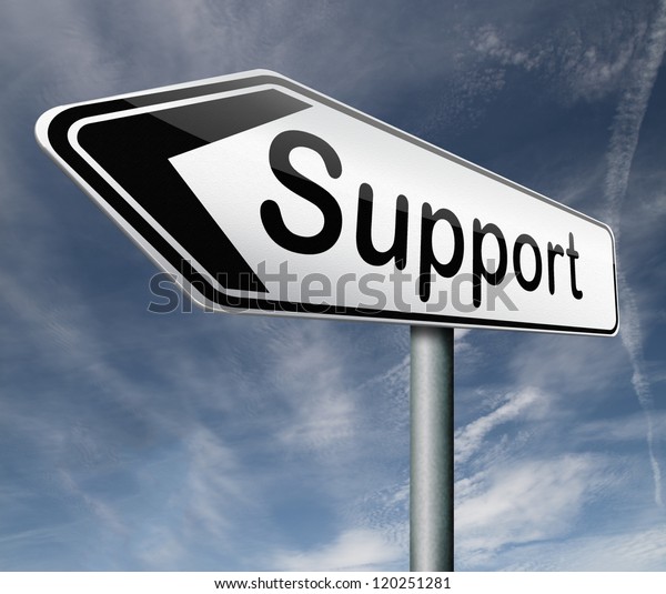 Support Help Desk Online Assistance Support Stock Illustration