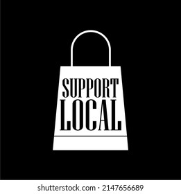 Support Local Icon Isolated On Dark Background