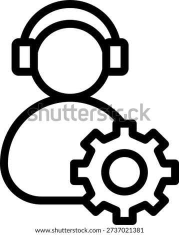 Support Vector Line Icon Design