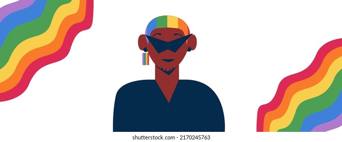 Supporting Lgbt Community Celebrating Pride Month Stock Illustration ...