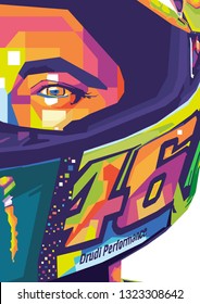 Surabaya, Indonesia - February 26 2019 : Valentino Rossi In Wpap