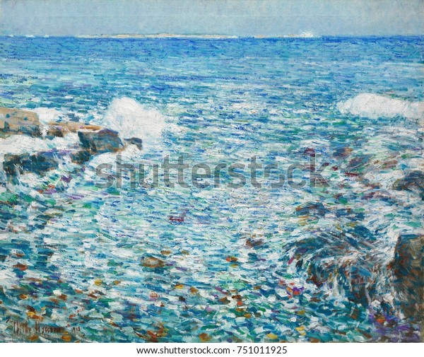 Surf Isles Of Shoals Von Childe Stockillustration