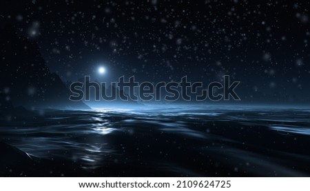 Surface of cold extrasolar planet. 3d illustration