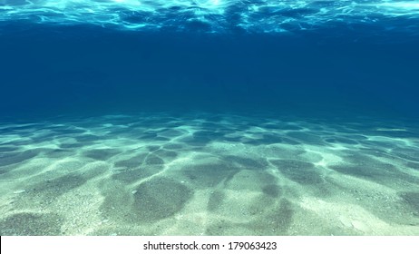 Surface of the sand under water in the sea. - Shutterstock ID 179063423