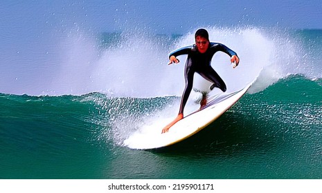 Surfing In El Salvador 2022