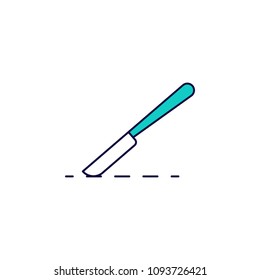 Surgical Knife Icon. Element Of Simple Colored Web Icon For Mobile Concept And Web Apps. Isolated Surgical Knife Icon Can Be Used For Web And Mobile. Premium Icon On White Background