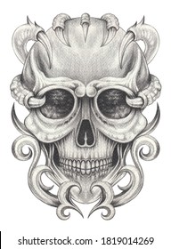 Art Skull Day Dead Hand Drawing Stock Illustration 148662632 | Shutterstock