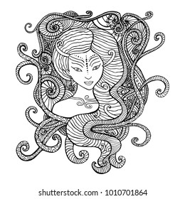 Coloring Page Coloring Book Anti Stress Stock Vector (Royalty Free ...