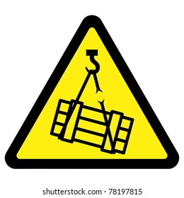 Suspended Load Hazard Sign