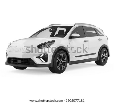 SUV Car Isolated. 3D render