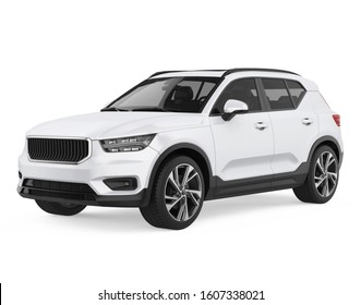 SUV Car Isolated. 3D rendering