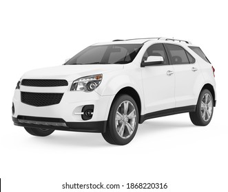 SUV Car Isolated  3D rendering