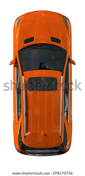 Suv Car Top View Isolated On Stock Illustration 298570736 | Shutterstock