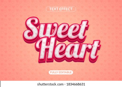 Sweetheart Text Style Effect Appearance Effect Font