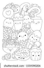 Adorable Kawaii Coloring Pages People - Coloring and Drawing