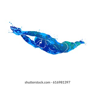 Swimming Logo sport - Powered by Shutterstock