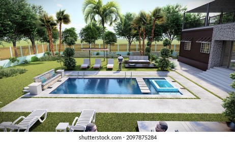 1,108 Patio Pool Area Images, Stock Photos & Vectors 