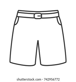 Swimming Trunks Linear Icon Thin Line Stock Illustration 742956772 ...
