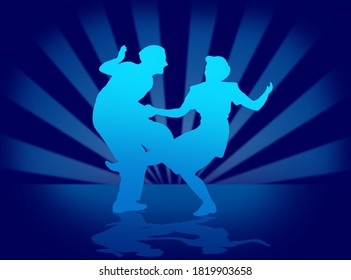 Swing Dance Couple , Sport