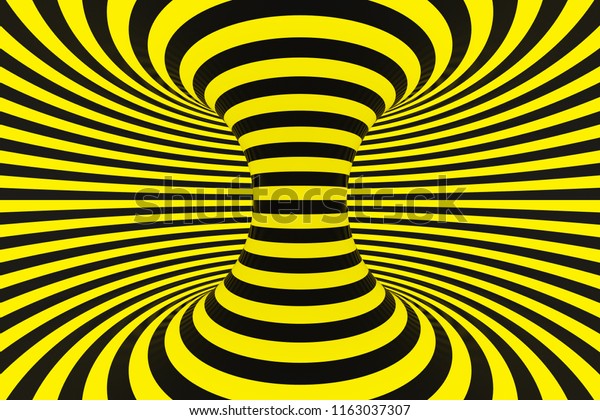 Swirl Optical 3d Illusion Raster Illustration Stock Illustration ...