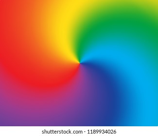Swirl radial gradient rainbow background  