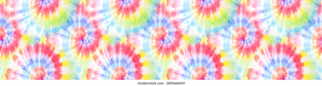 Swirled Pattern. Magic Aquarelle Dirty Art. Colorful Swirled Pattern. Rainbow Artistic Circle. Tiedye Swirl. Beautiful Hand Drawn Illustration. Fantasy Texture. Vibrant Seamless Tie Dye.