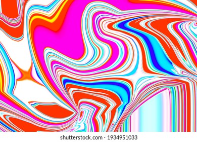 SWIRLING CURVE OF COLOURS ABSTRACT PATTERN 