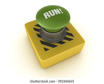 Switch Buttons Series - RUN - High Quality 3D Render

