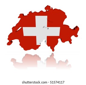 1,031 Switzerland map flag 3d rendered Images, Stock Photos & Vectors ...