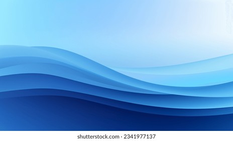 Swooping dramatically across a deep blue expanse, this vector illustration of a crashing wave makes a bold graphic statement.