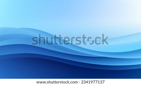 Swooping dramatically across a deep blue expanse, this vector illustration of a crashing wave makes a bold graphic statement.