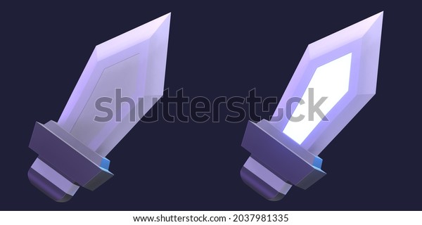 Sword Game Ui Icon 3d Render Stock Illustration 2037981335 | Shutterstock