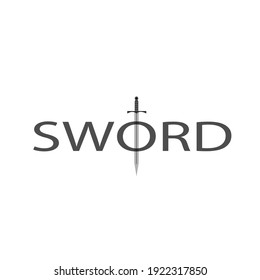 Sword Icon In Stye Flat