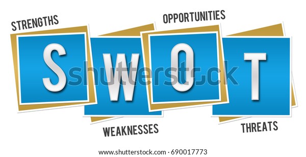 Swot Blue Blocks Stock Illustration 690017773 | Shutterstock