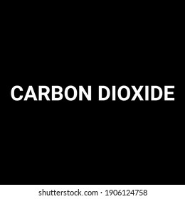 A Symbol Of Carbon Dioxide And Black Background 