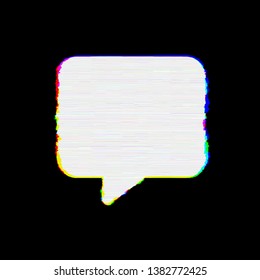 Symbol Comment Has Defects Glitch Stripes Stock Illustration 1382772425 ...
