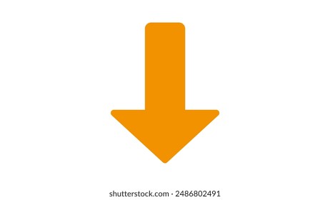 symbol of down arrow icon