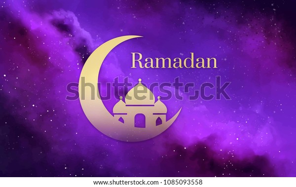 Symbol of the Islamic\
holiday Ramadan