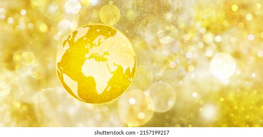 Symbol Of A New Earth In Bright Light, Rising Peacefully Into A Golden Age